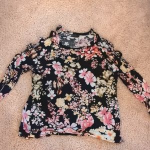Floral long sleeve shirt